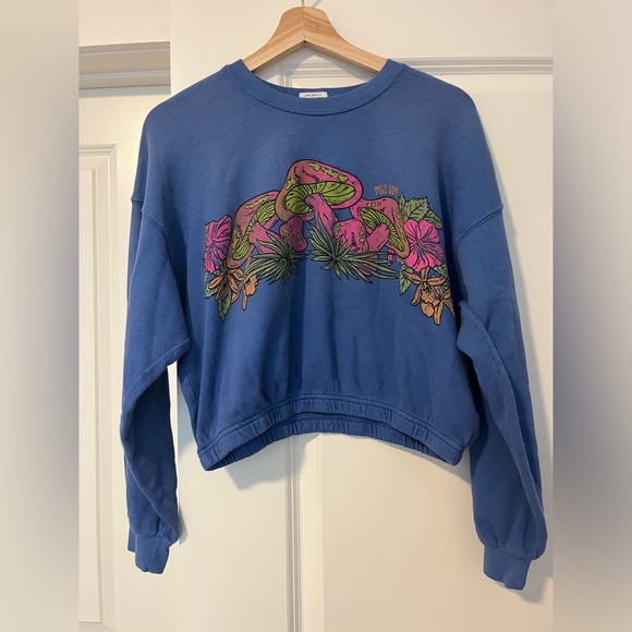 MOTHER | the drop square cinch sweatshirt sun trip | XS - Picture 4 of 8